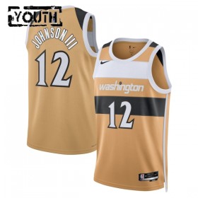 Washington Wizards Tre Johnson III Nike 2025-26 City Edition Kulta Lasten Pelipaidat Swingman